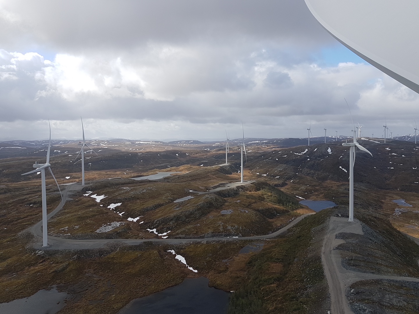Inspecting Roan Wind Park in Norway